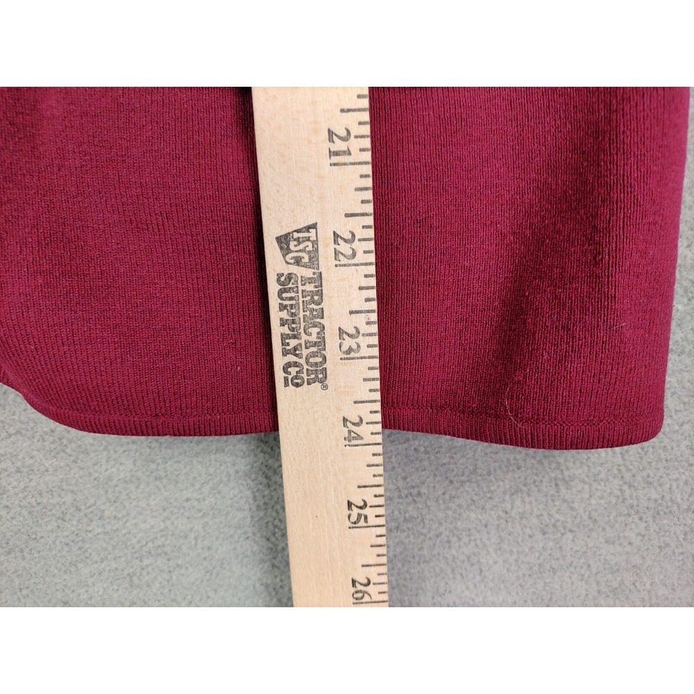 WinterSilks Womens‎ Blazer M Red Cardigan Sweater Silk Blend Career Office - Picture 5 of 9